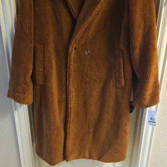 Sherpa Fleece Peacoat-Cognac-Jessica Simpson NWT - Picture 13 of 16